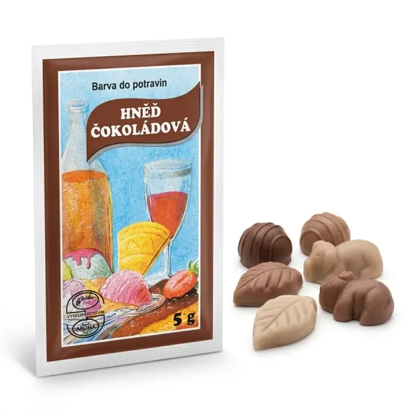 Potravinářská barva prášková (5 g) Hněď čokoládová