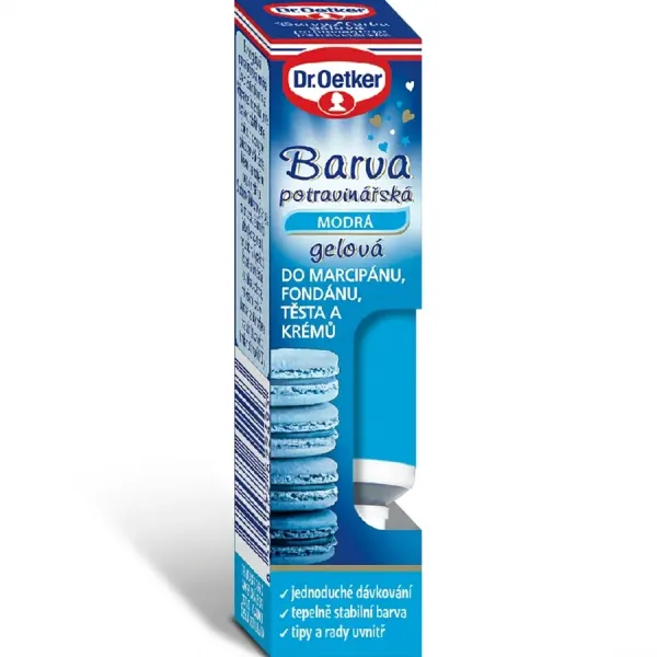 Barva gelová potravinářska modrá 10g