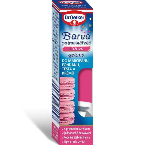 Barva gelová potravinářská růžová 10g