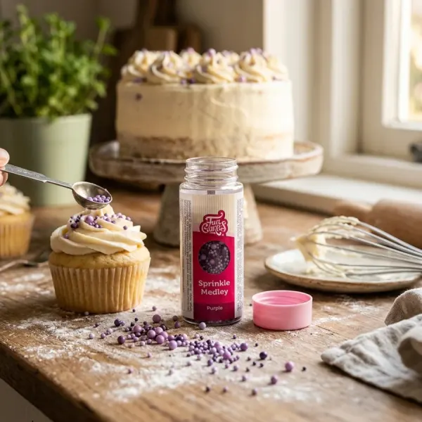 Cukrový posyp fialový Sprinkle Medley Purple 70g