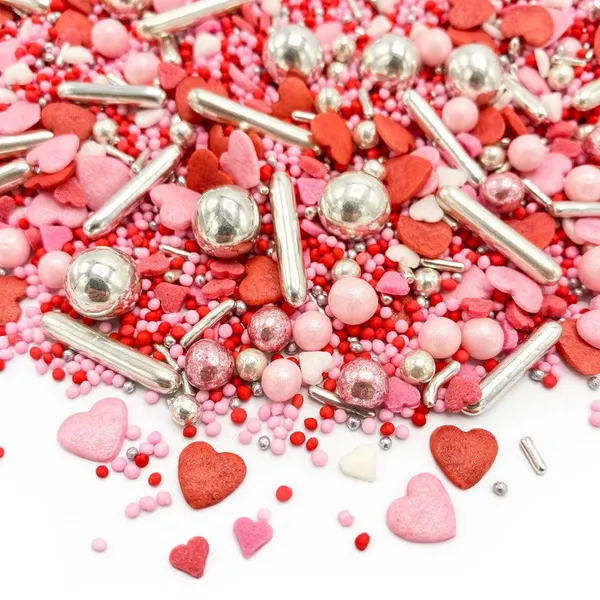 Cukrářské posypy Be Mine, mix barevných tvarů 90 g