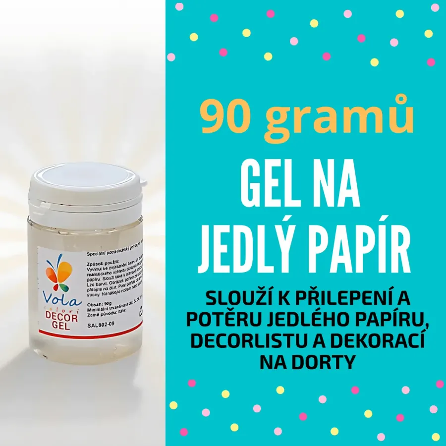 Gel na jedlý papír 90 g – na list A3 nebo 2× A4