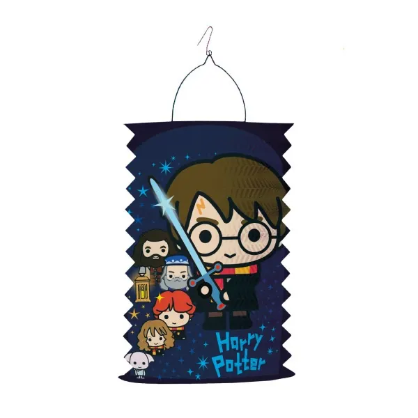 Závěsný papírový lampion válec s motivem Harryho Pottera, výška 28 cm, 1 kus