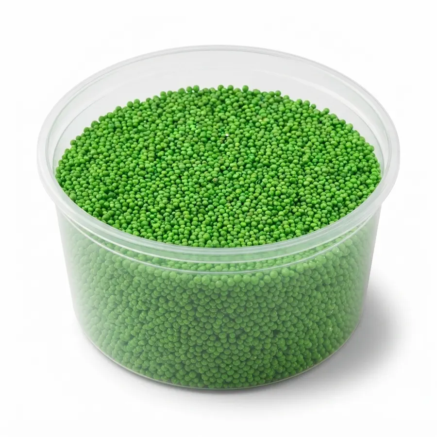Zelený cukrový máček v lesklých kuličkách, balení 50 g