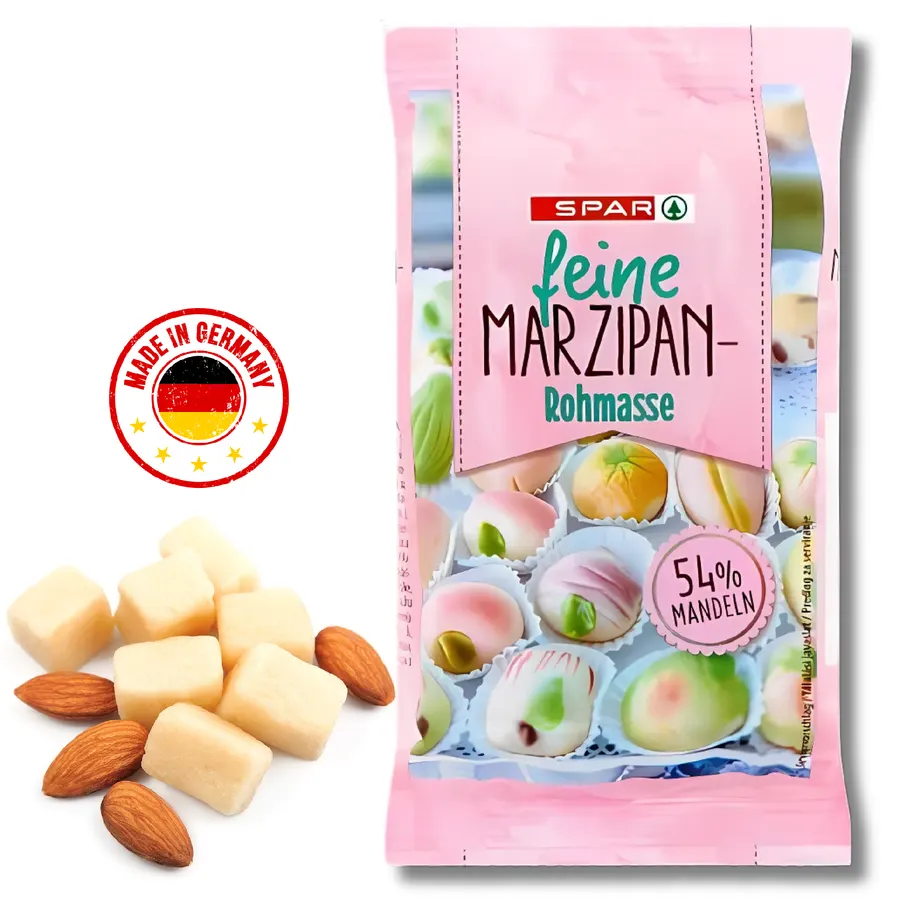 Marcipán 54 % mandlí v sáčku 200 g, světle béžová modelovací hmota
