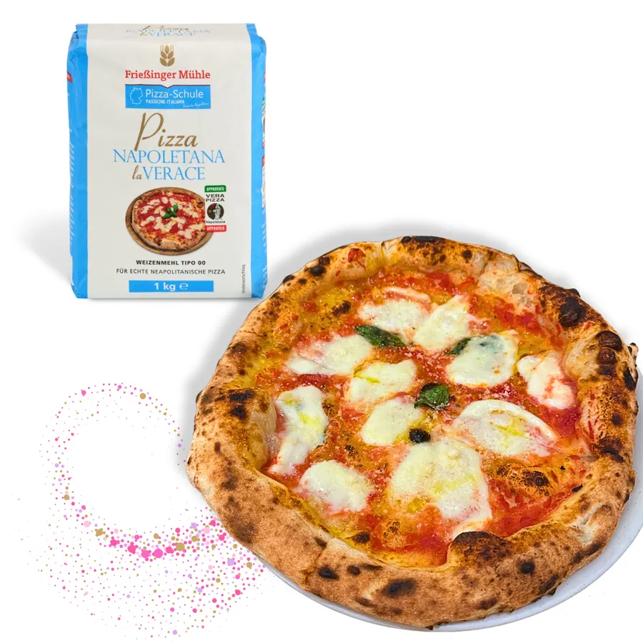 Balení mouky Pizza NEAPOL typ 00, pšeničná mouka 1 kg, značka La Verace