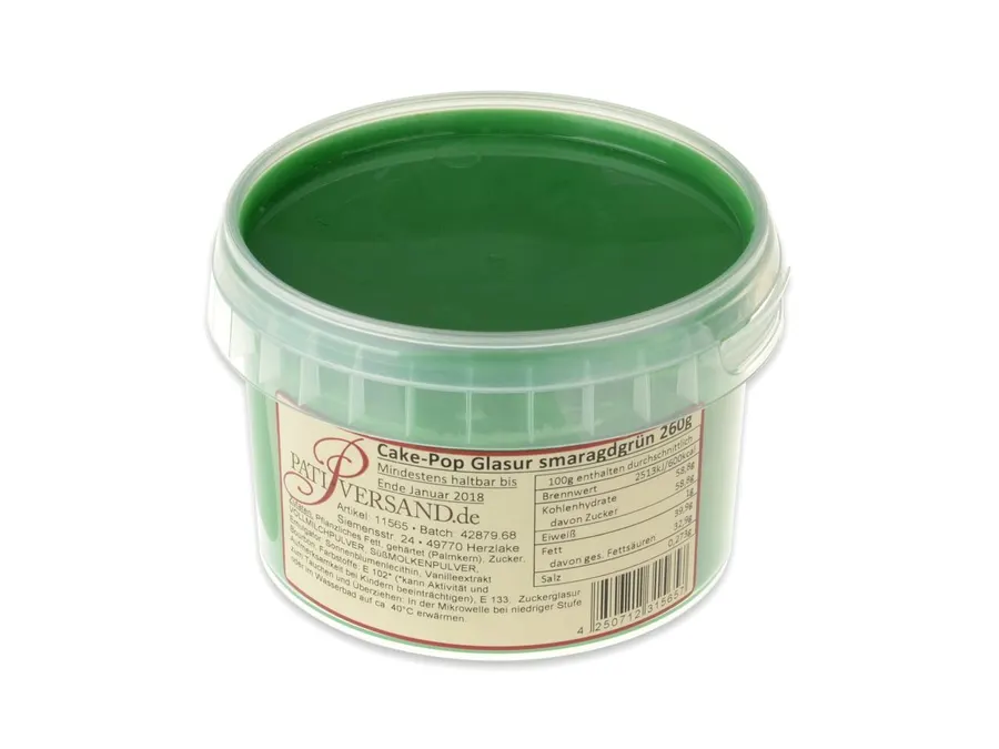 Tuková poleva Cake Masters v odstínu smaragdově zelená, balení 260 g