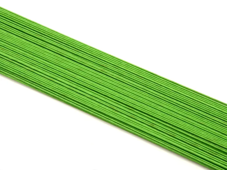 Zelené cukrářské floristické drátky 0,40 mm, balení 100 kusů
