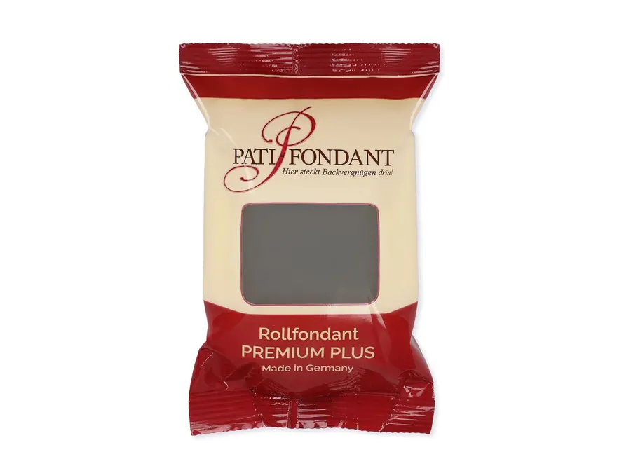 Šedá potahovací hmota na dort PATI PREMIUM v balení 250 g