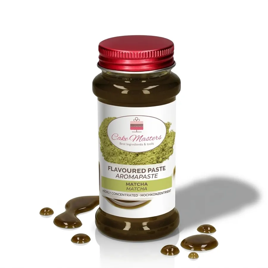 Ochucovací pasta Matcha v balení 120 g, zelená koncentrovaná pasta se zeleným čajem