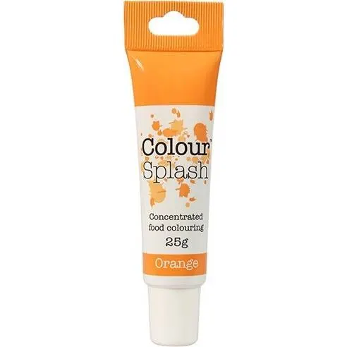 Gelová barva Culpitt v oranžovém odstínu, balení 25 g, v tubě s oranžovým víčkem