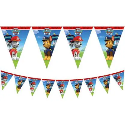 Girlanda s vlaječkami s motivem Paw Patrol, délka 2,3 m, balení Procos