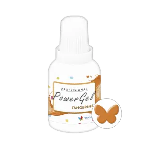 Gelová barva Food Colours PowerGel Tangerine v balení 20 g, mandarinkově oranžový odstín