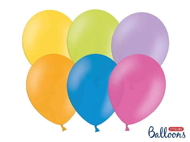 Sada deseti nafukovacích balónků PartyDeco o průměru 27 cm v náhodném barevném mixu