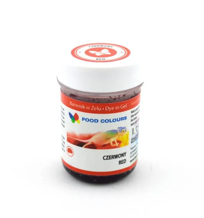 Gelová potravinářská barva Food Colours v červeném odstínu, balení 35 g