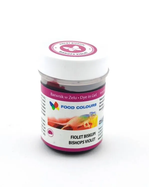 Gelová barva Food Colours v odstínu biskupská fialová v balení 35 g