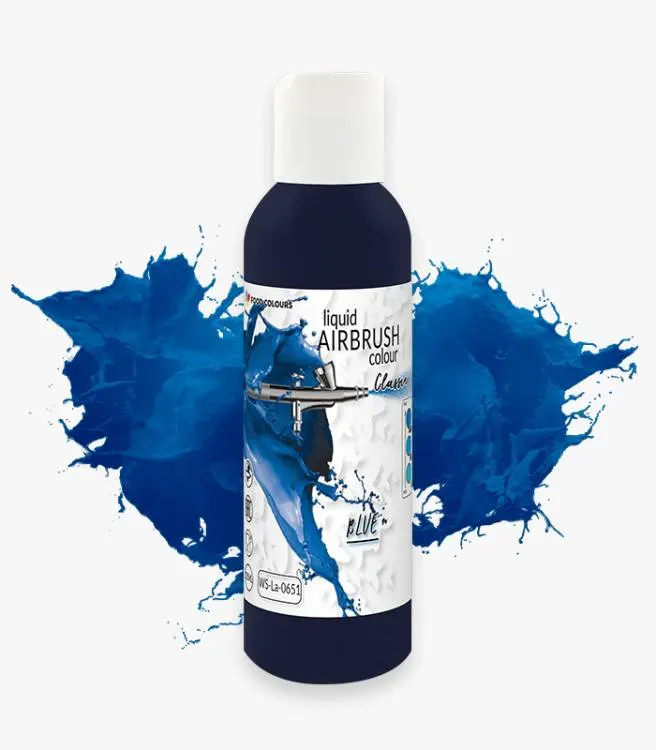 Tekutá airbrush barva Food Colours v modrém odstínu, balení 135 ml