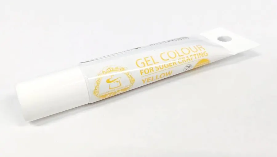 Tuba žluté gelové barvy Food Colours o hmotnosti 20 g