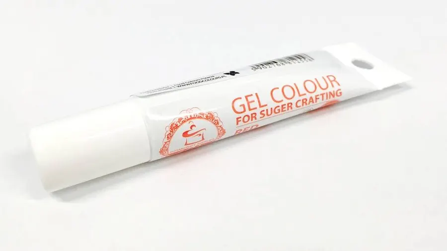Gelová barva v tubě Food Colours, červená, balení 20 g