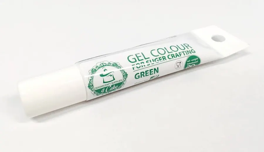 Tuba gelové potravinářské barvy Food Colours v zeleném odstínu, hmotnost 20 g