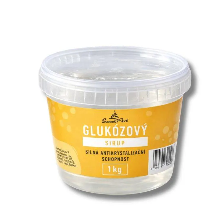 Glukózový sirup SweetArt, balení 1 kg, čirá tekutá cukrářská surovina