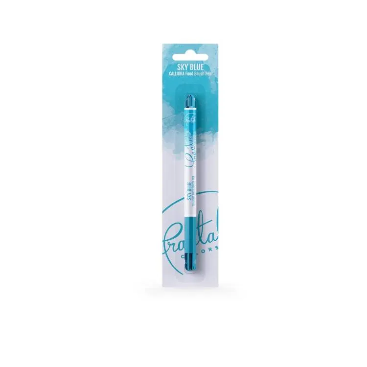 Jedlý fix Fractal Sky Blue, světle modrý, v balení 1,3 g pro kreslení na dorty