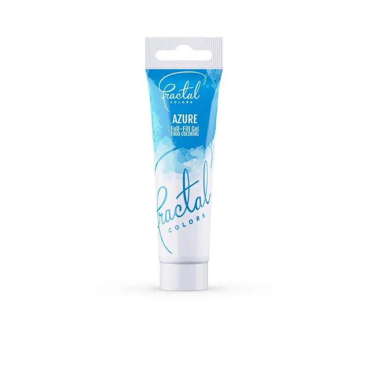 Gelová potravinářská barva Fractal Azure v modrém odstínu v balení 30 g
