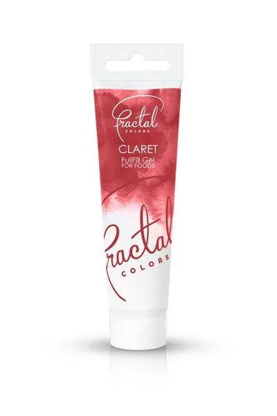 Gelová potravinářská barva Fractal Claret vínově červené barvy v balení 30 g