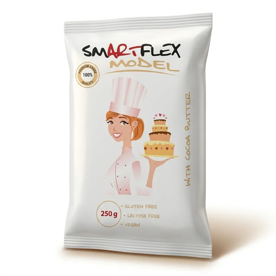 Bílá modelovací tuková hmota Smartflex Model v balení 250 g