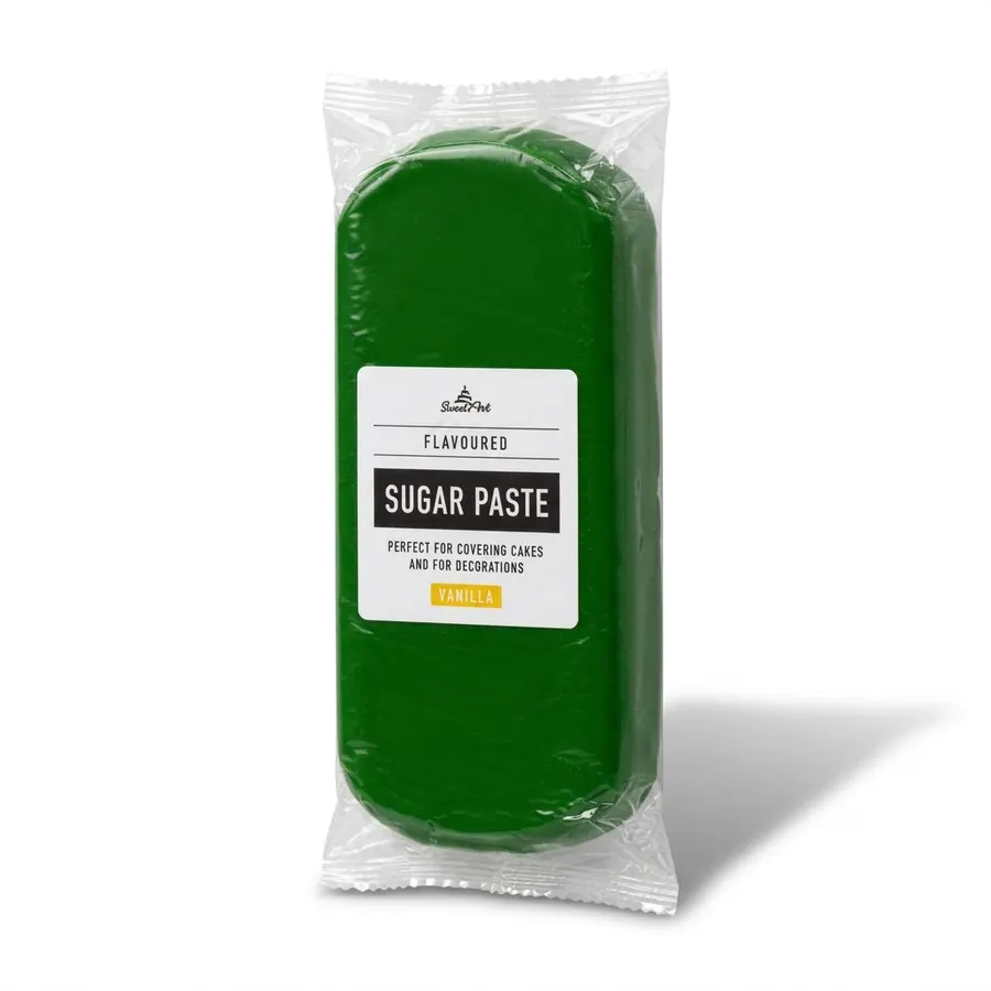 Tmavě zelená potahovací hmota SweetArt fondán v balení 1 kg