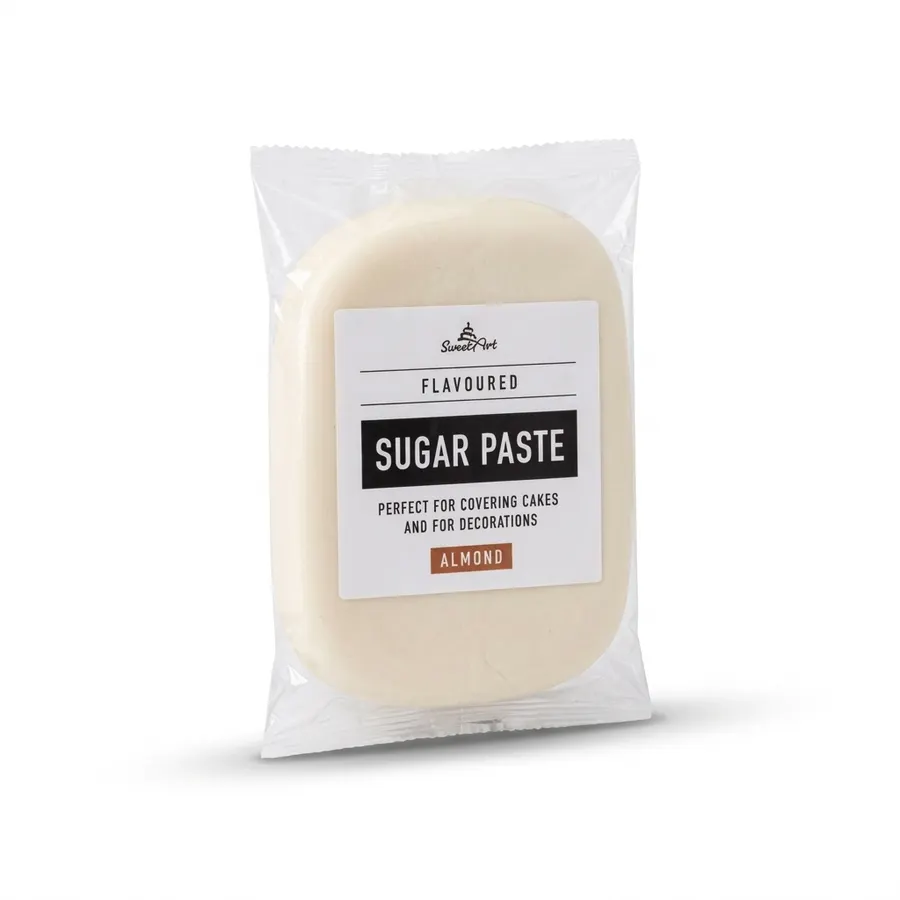 Bílý mandlový fondán SweetArt na potahování dortů, balení 250 g