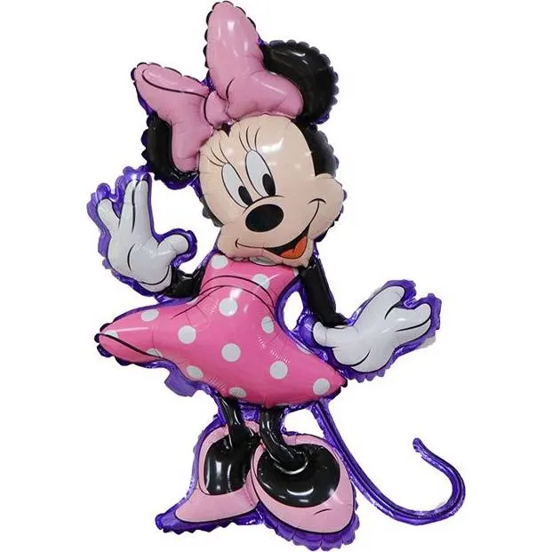 Fóliový balónek s motivem Minnie, průměr 80 cm, v barvách postavičky