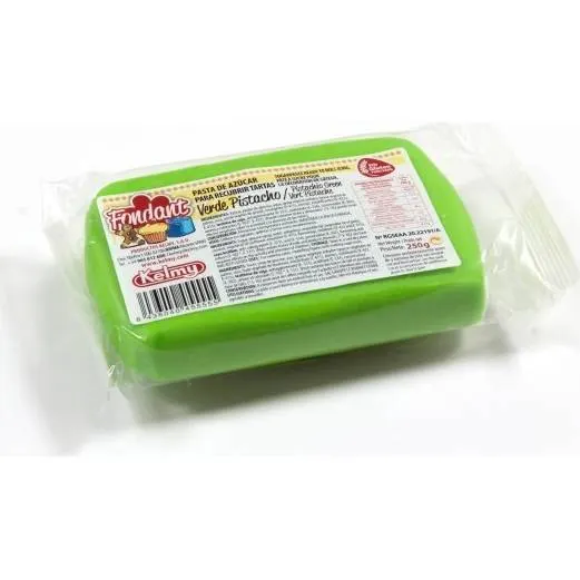 Pistáciová potahovací hmota Kelmy v balení 250 g, pastelově zelený odstín