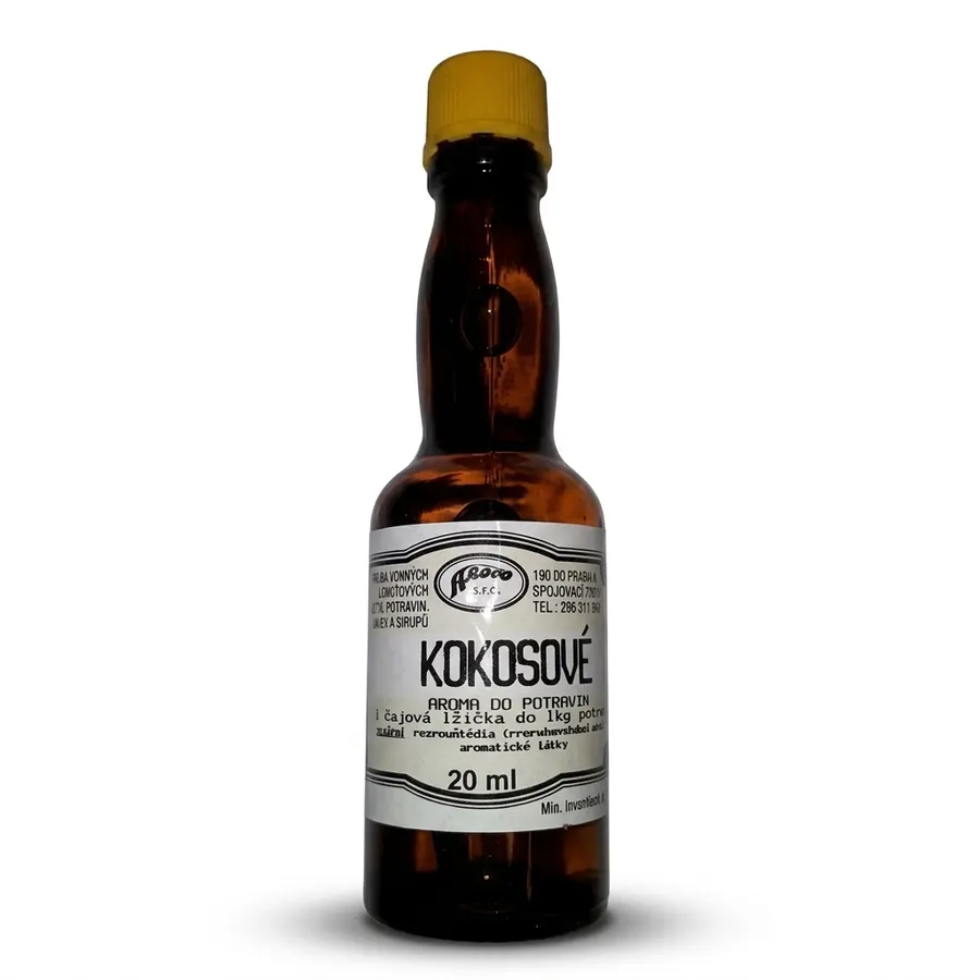 Lahvička kokosového aroma do potravin Aroco o objemu 20 ml