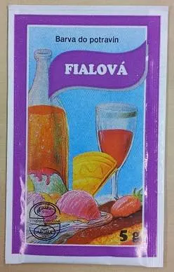 Potravinářská prášková barva Aroco fialová, sáček 5 g
