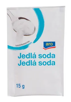 Jedlá soda aro v malém balení 15 g, hydrogenuhličitan sodný pro kypření těsta