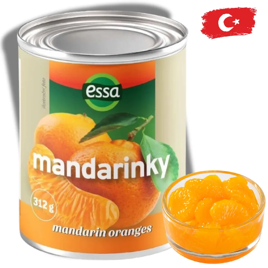Mandarinky v sladkém nálevu, kompot v balení 312 g