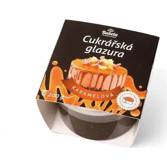 Karamelová cukrářská glazura Kovandovi v balení 200 g