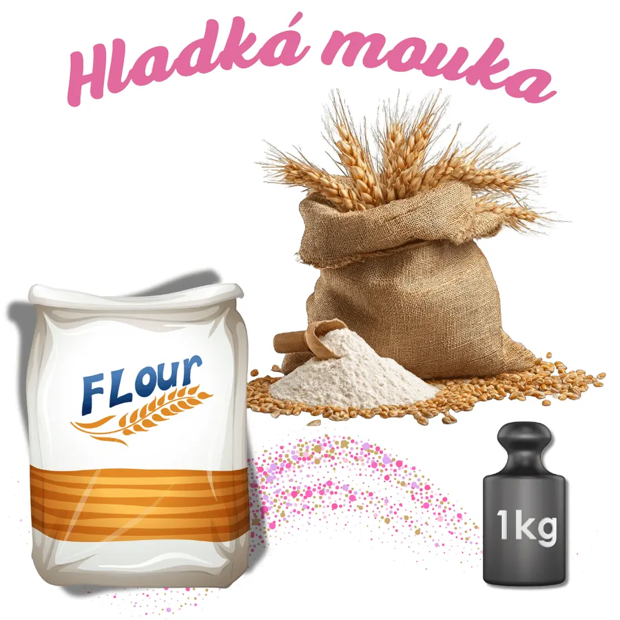 Balení hladké světlé pšeničné mouky GoodMills, 1 kg