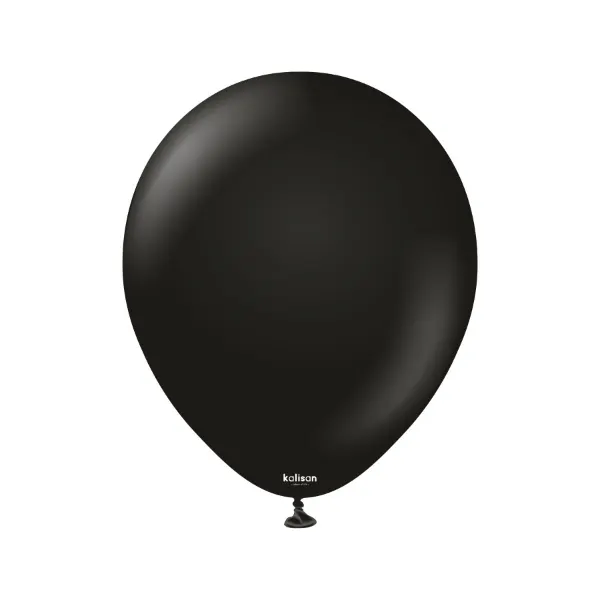 Černé latexové balonky Kalisan o průměru 13 cm, balení 100 kusů