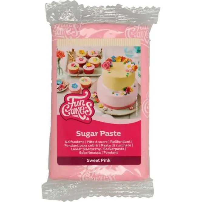 Potahovací hmota FunCakes světle růžová, balení 250 g, pastelový odstín