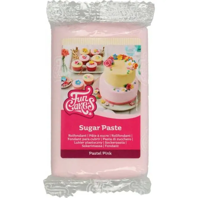 Potahovací hmota FunCakes v pastelově růžové barvě, balení 250 g