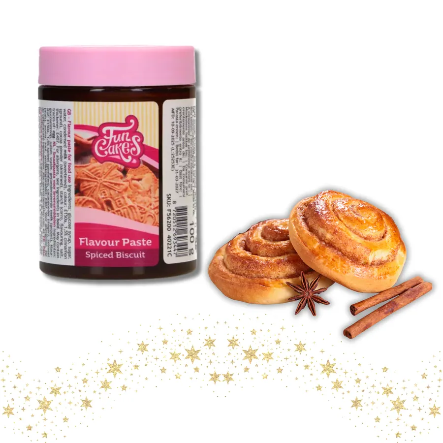 Aroma pasta Decora se skořicovou příchutí v balení 100 g, hnědá kořeněná pasta