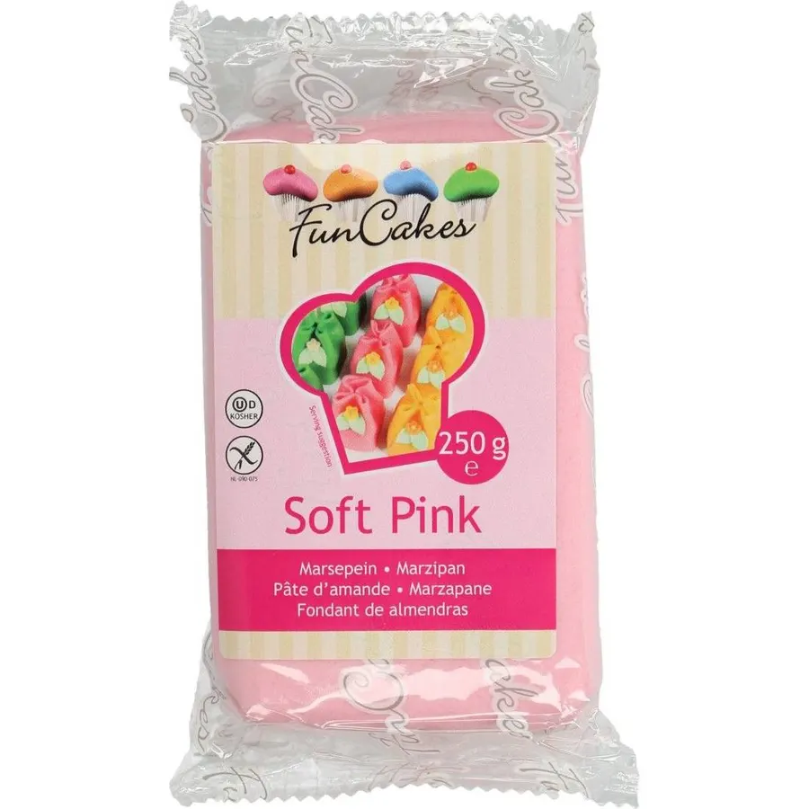 Světle růžový marcipán FunCakes Soft Pink v balení 250 g