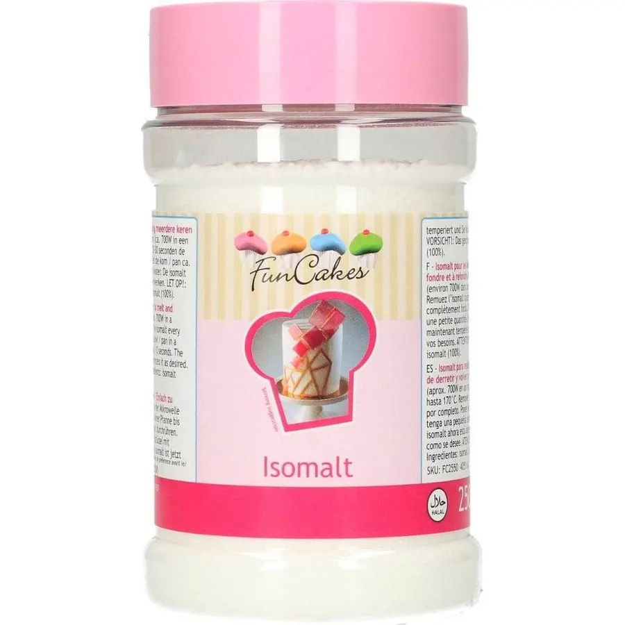 Isomalt FunCakes v balení 250 g, průhledné krystalky pro cukrářské dekorace