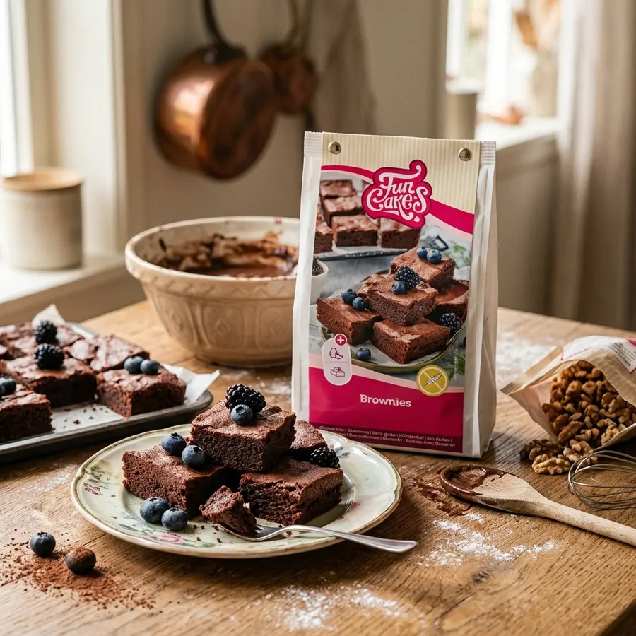 Bezlepková čokoládová směs na brownies FunCakes v balení 400 g