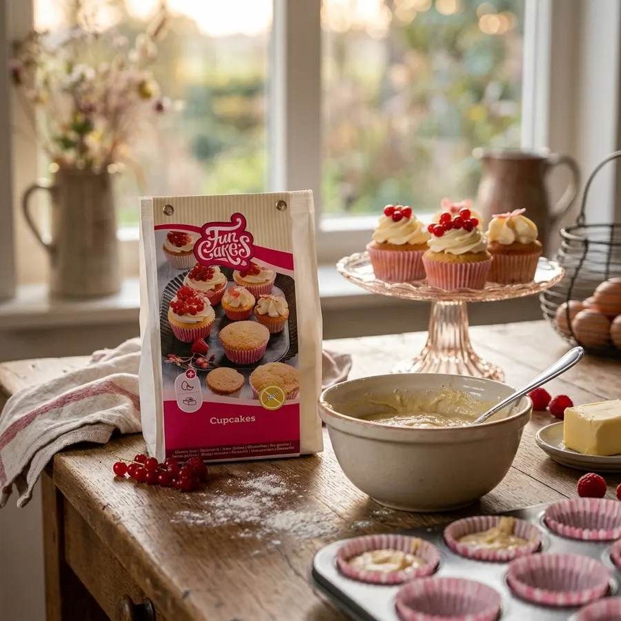 Bezlepková směs na cupcakes FunCakes, balení 400 g, vanilková příchuť