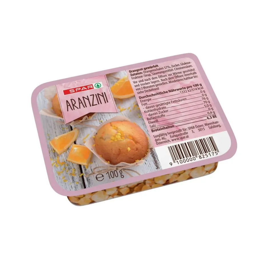 Kandovaná pomerančová kůra SPAR, oranžové kousky v balení 100 g