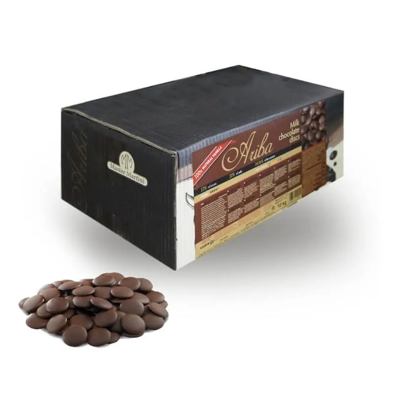 Tmavá cukrářská čokoláda Ariba 72 % v balení 10 kg, italský výrobek Master Martini