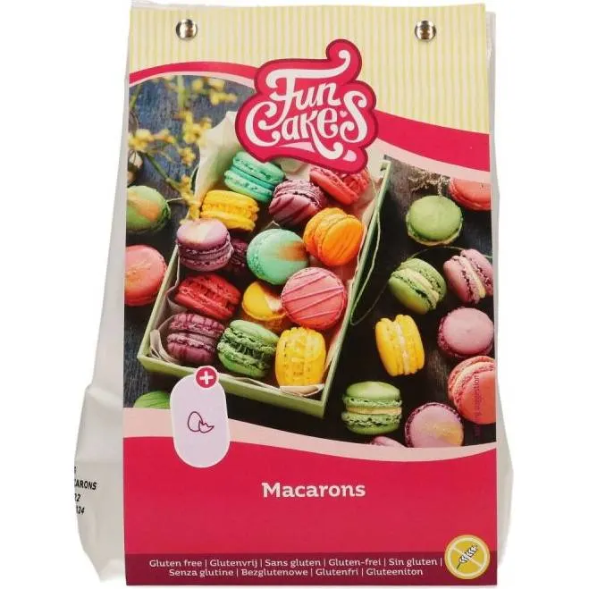 Bezlepková směs na makronky FunCakes, balení 300 g, prášková směs v sáčku